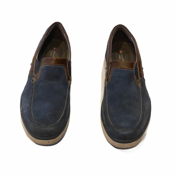 Unstructured by Clarks Blue Nubuck Leather Shoes main image 5